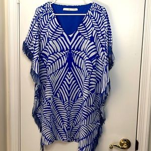 Marie Oliver silk caftan dress S
